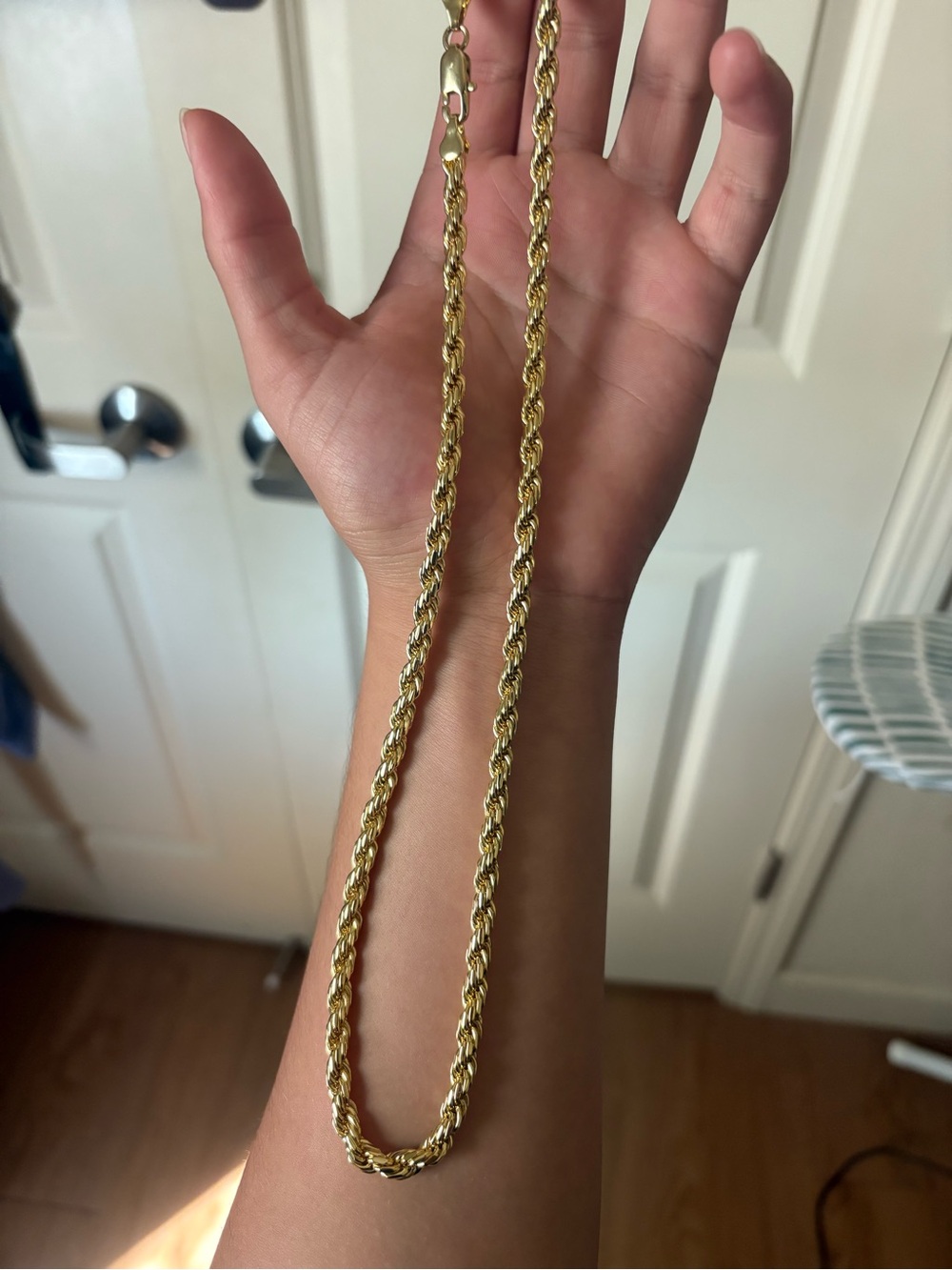 & Other Stories Shiny Gold Rope Chain Necklace